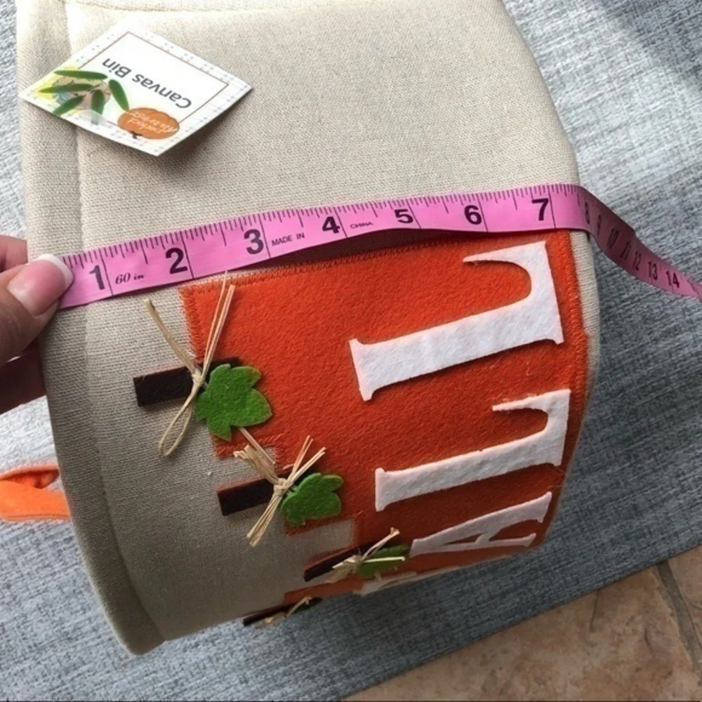 Canvas storage bin autumn/Fall design